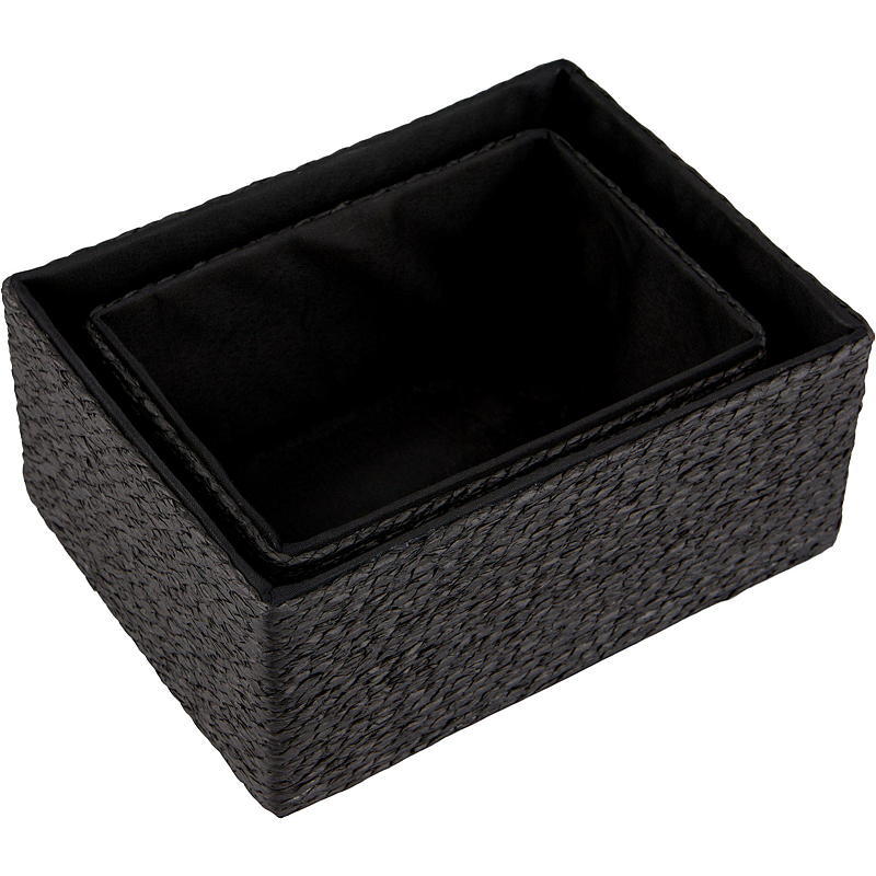Hemkorg s/2 22x17/18x13 cm svart