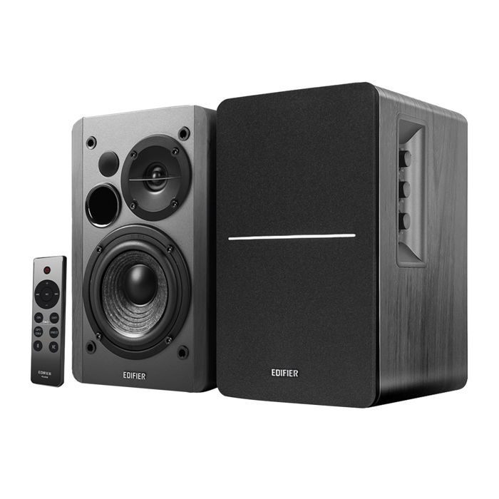 Caixa de Som de Estante Edifier R1280DBs 42W Bluetooth 5.0, Preta - RCA/Óptica/Coaxial