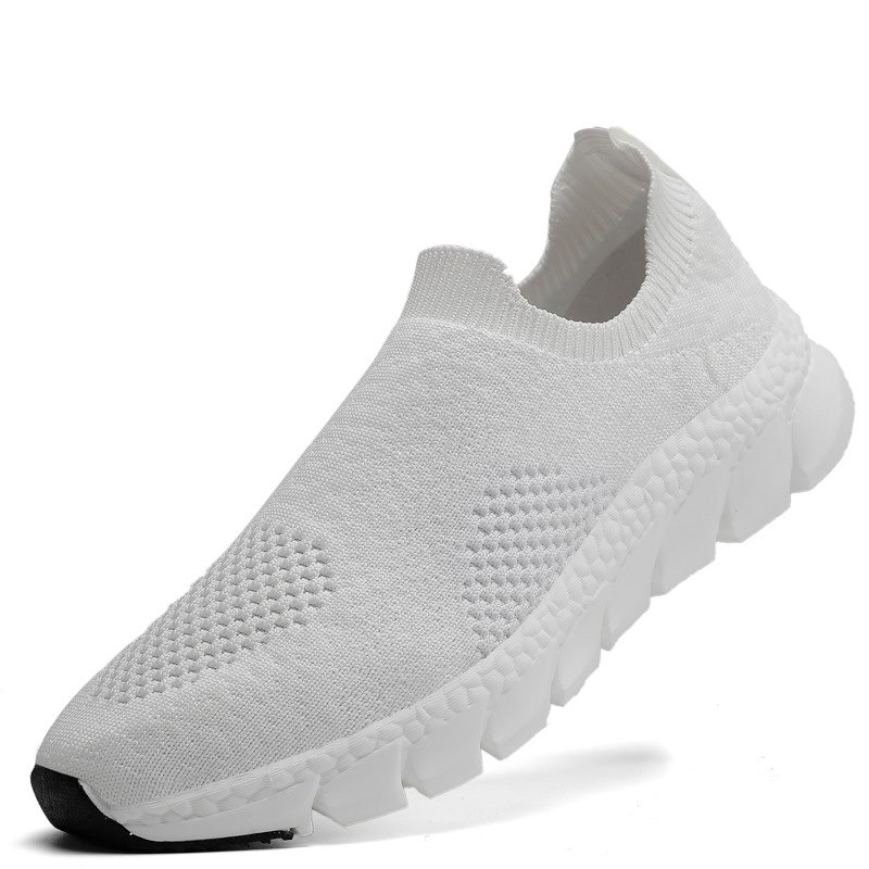 Baskets colorées pour femmes hommes chaussettes en maille chaussures de course tissage Jogging baskets Sport Jelly Shoes Lace Up Casual Plus Size