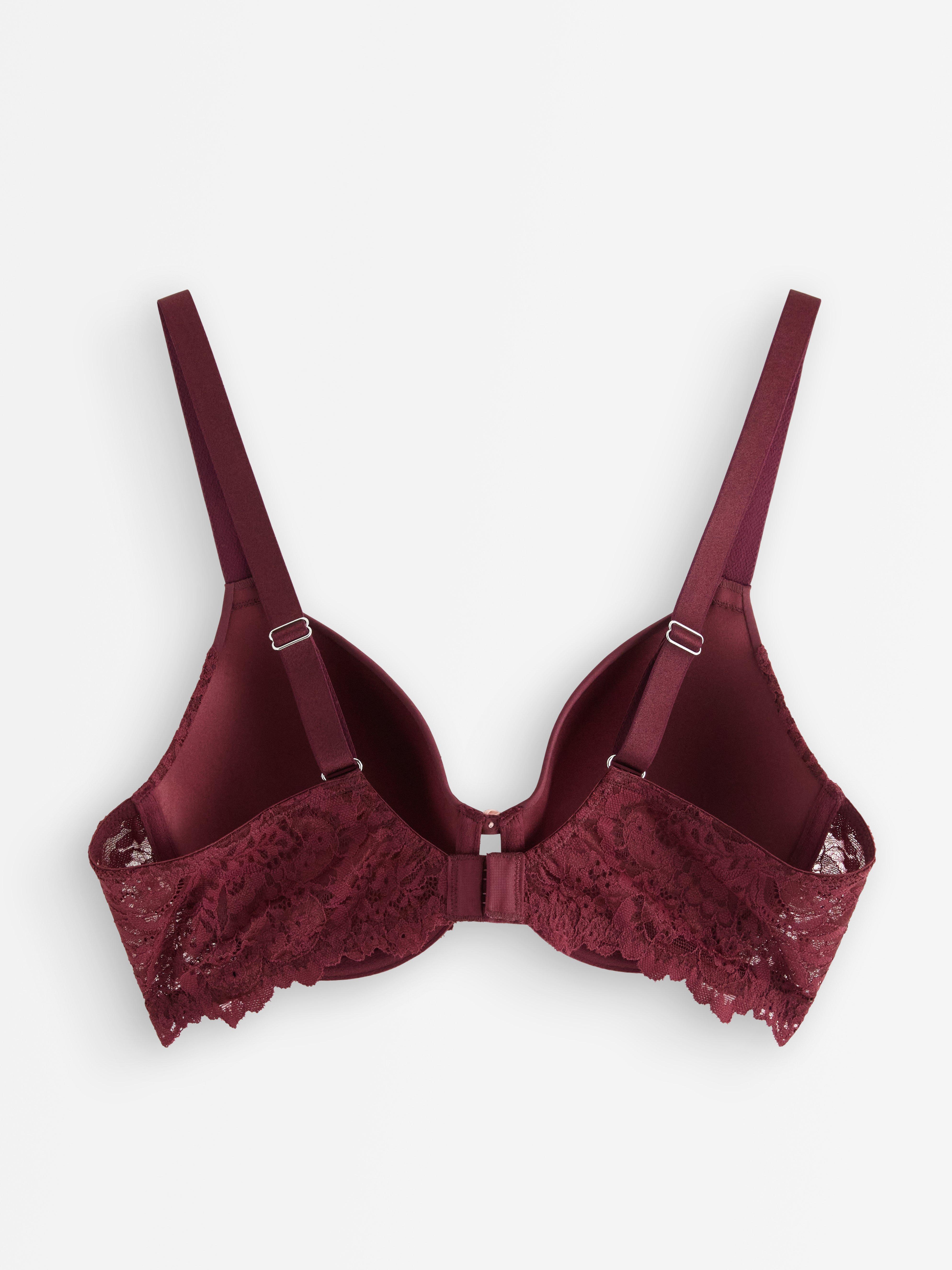 Soutien-gorge t-shirt Dahlia rouge foncé poussiéreux