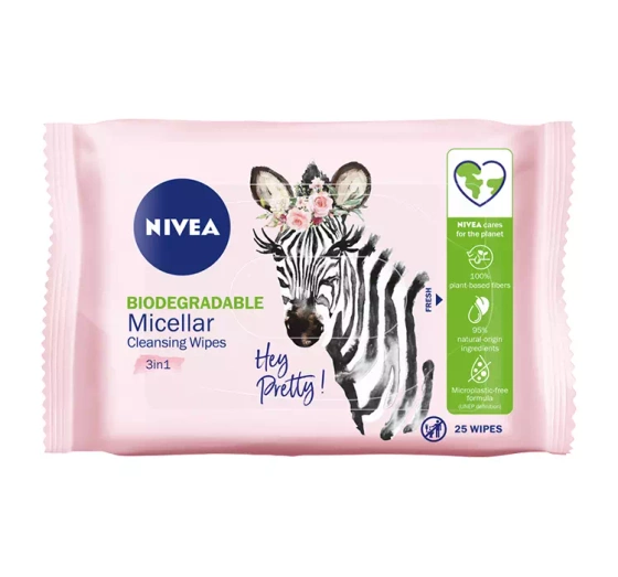 NIVEA pielęgnujące micelarne chusteczki do demakijażu 25 sztuk
