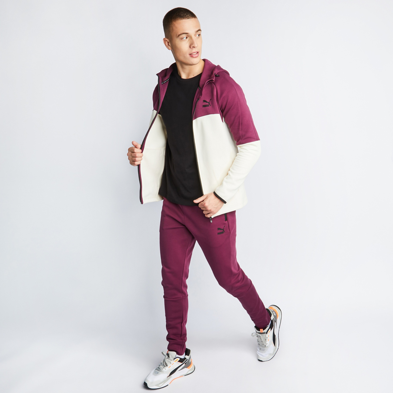 Puma Evotec -vetoketjullinen huppari