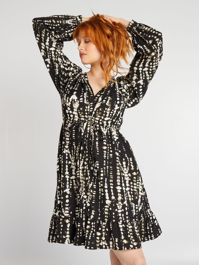 Vestido midi 'JDY' - PRETO