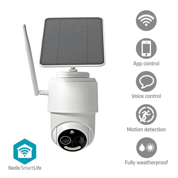 Câmera de vigilância externa FullHD com painel solar e Wi-Fi CBO50WT, SmartLife
