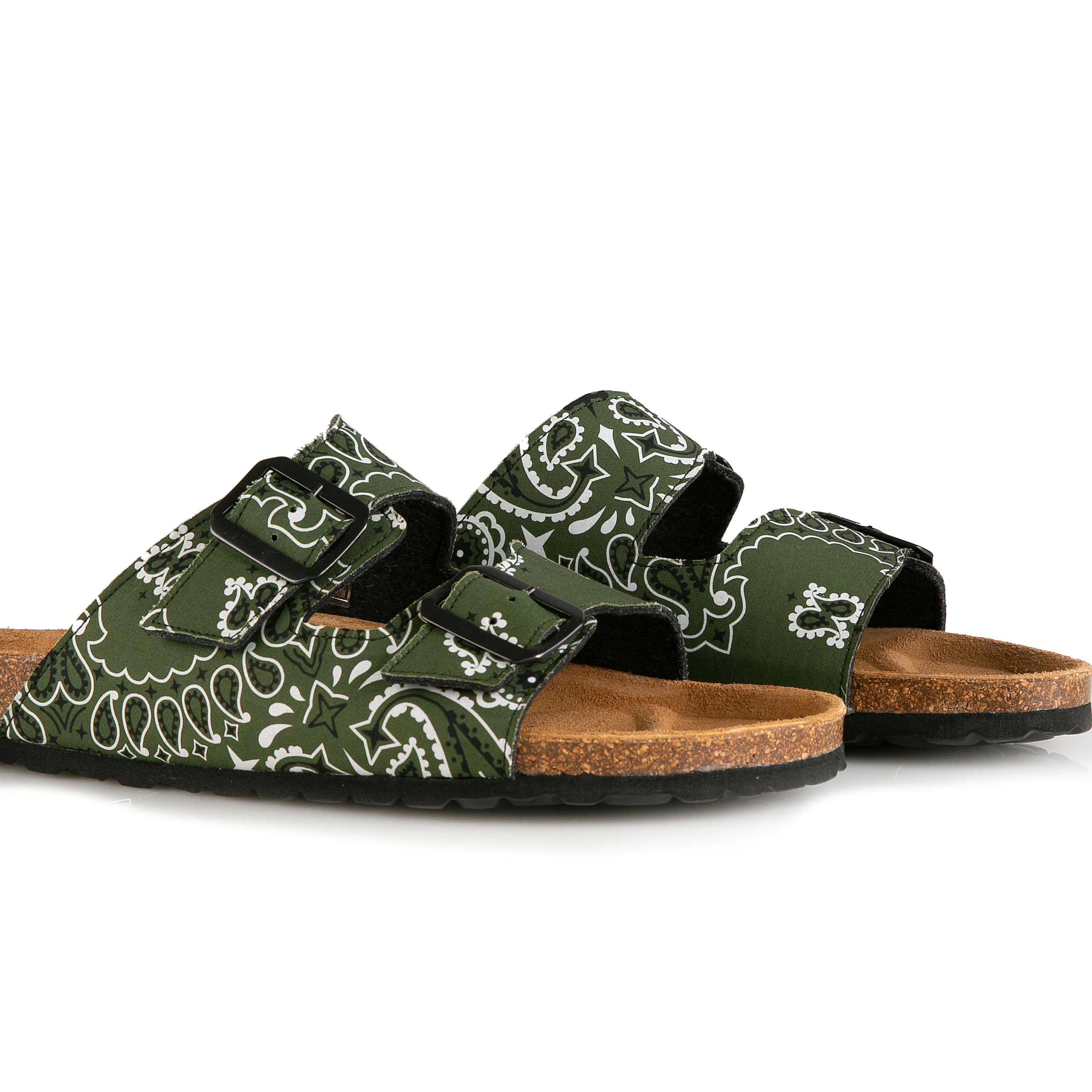 Herren-Sandalen mit Bandana-Print