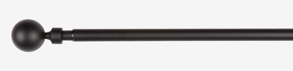 Karnisa STOCKHOLM 19 mm 160-300 cm črna