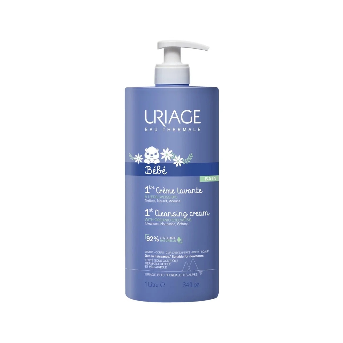 Creme de limpeza infantil URIAGE 1l