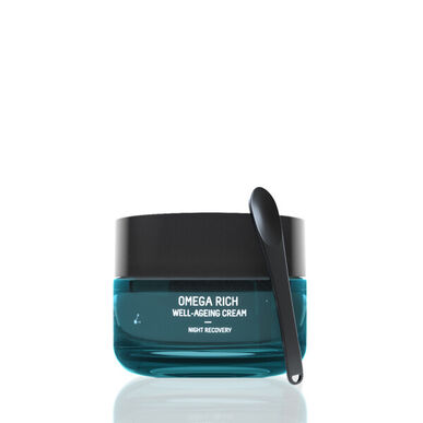 „Fresh Cosmetics Omega Rich Well-Aging Cream“ naktinis atkuriamasis veido kremas nuo senėjimo, raukšlių, 50 ml
