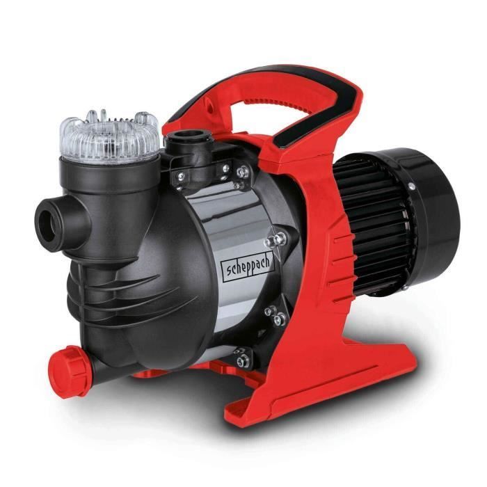 Gartenpumpe – Scheppach – GP1400JET – 6000 l/h – maximale Tiefe 8 m – 4,8 bar