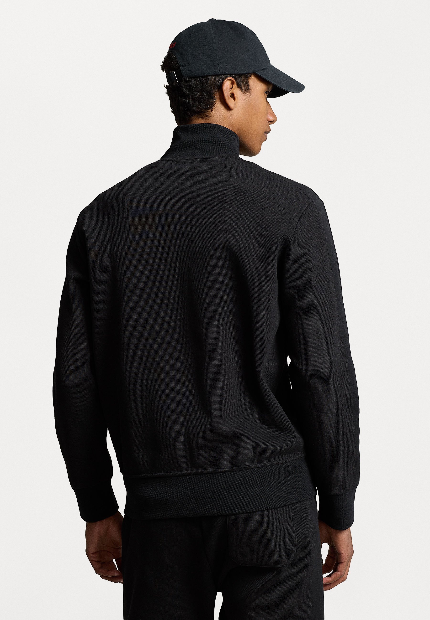 Polo Ralph Lauren DOUBLE KNIT TRACK JACKET - Hanorac cu fermoar - negru