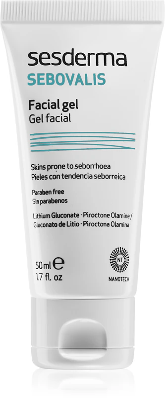 Pleťový gél Sesderma Sebovalis reguluje tvorbu kožného mazu
