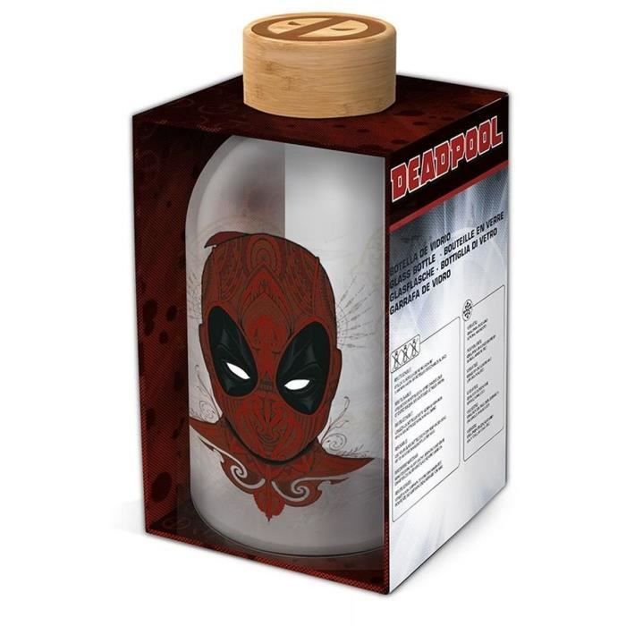 STOR - Deadpool - Kleine Glasflasche - Wiederverwendbar