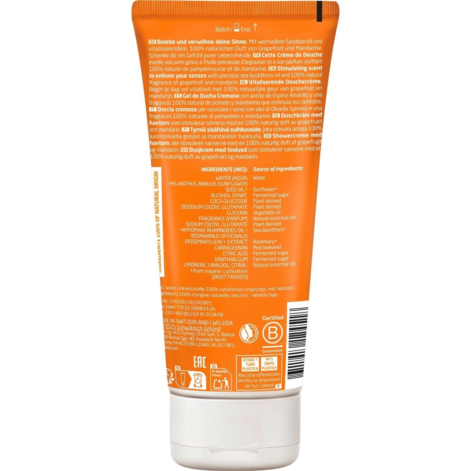 Weleda Sanddorn Vitality Duschgel - 200 ml