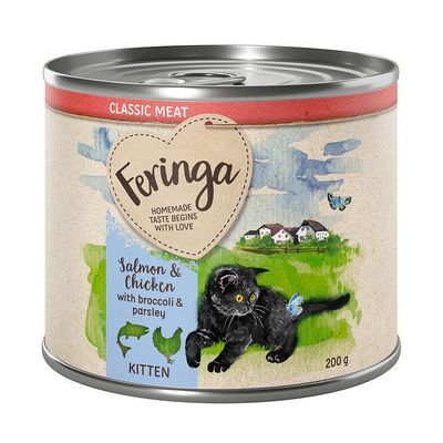 Feringa Classic Fleischmenü Kitten Sparpackung 24 x 200 g