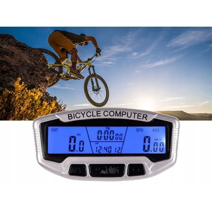 Cobye waterdichte LCD-fietscomputer met 28 functies – kilometerteller, gemiddelde snelheid, afgelegde afstand – voor mountainbikes en racefietsen.