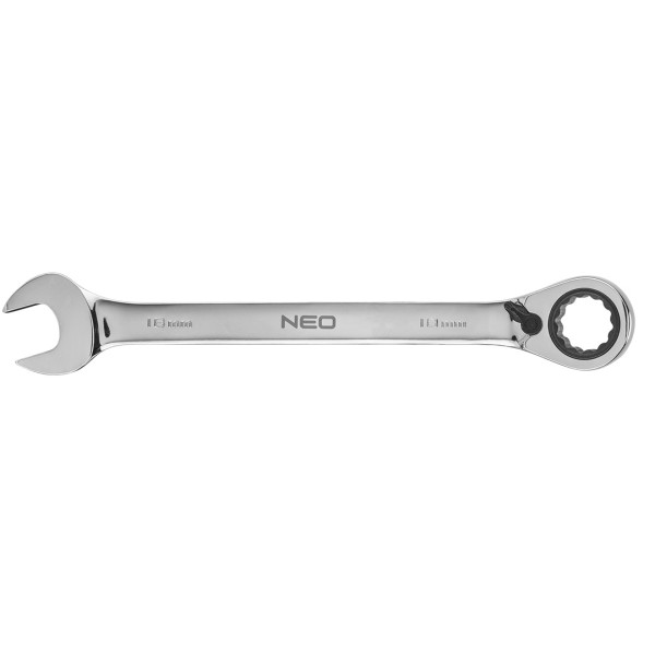 Klucz płasko-oczkowy z grzechotką 18mm NEO 09-330