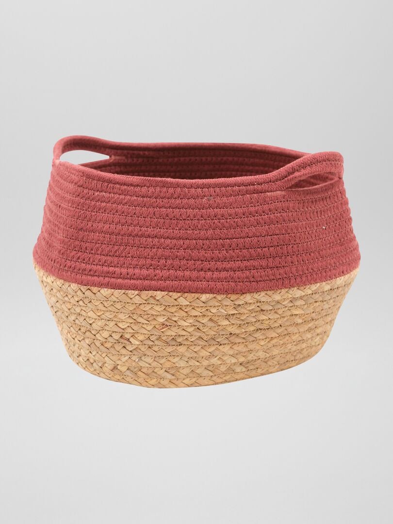 Opbergmand van touw - ROOD