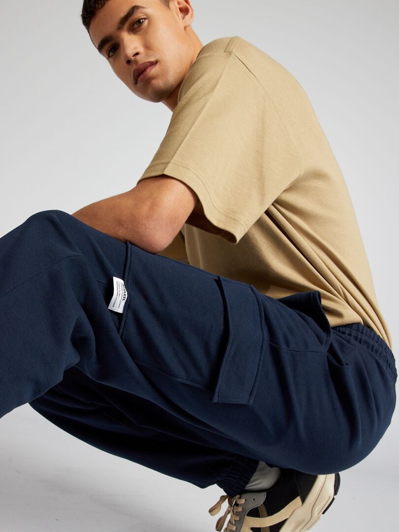 Joggingbroek met meerdere zakken - blauw