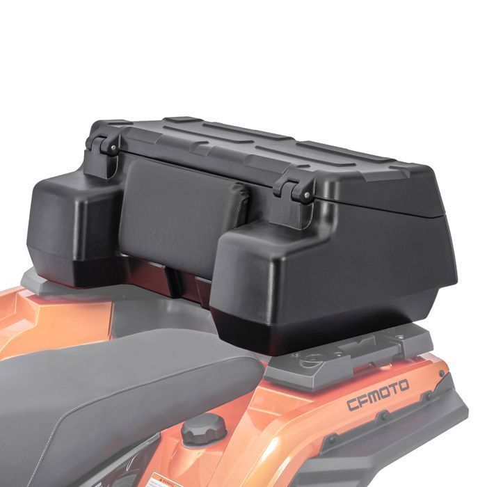 Top case 96L Bagtecs pour Quad/ATV - coffre arrière étanche noir avec fixation et dossier