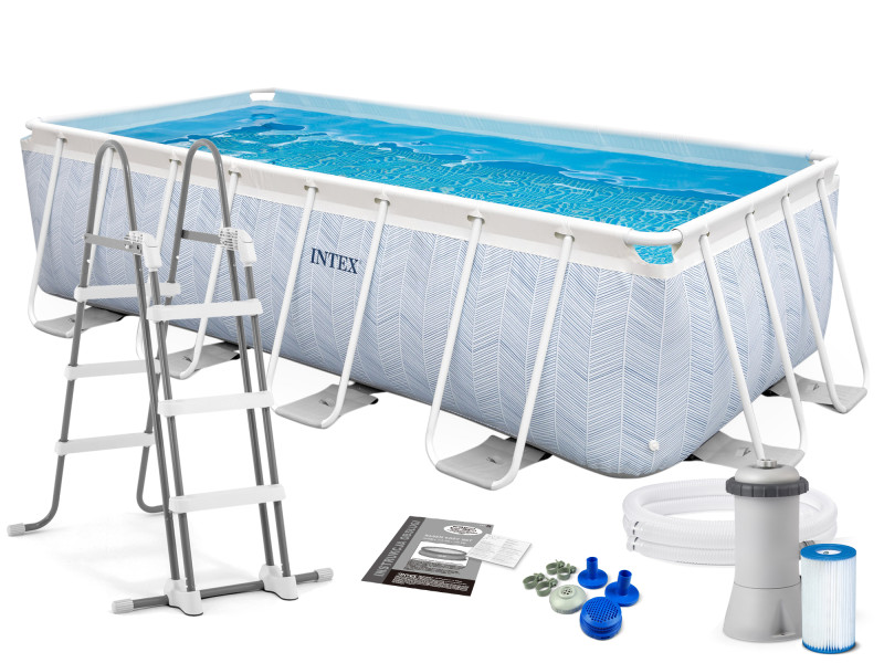 Basen ogrodowy stelażowy Intex 400x200x100cm zestaw 8w1
