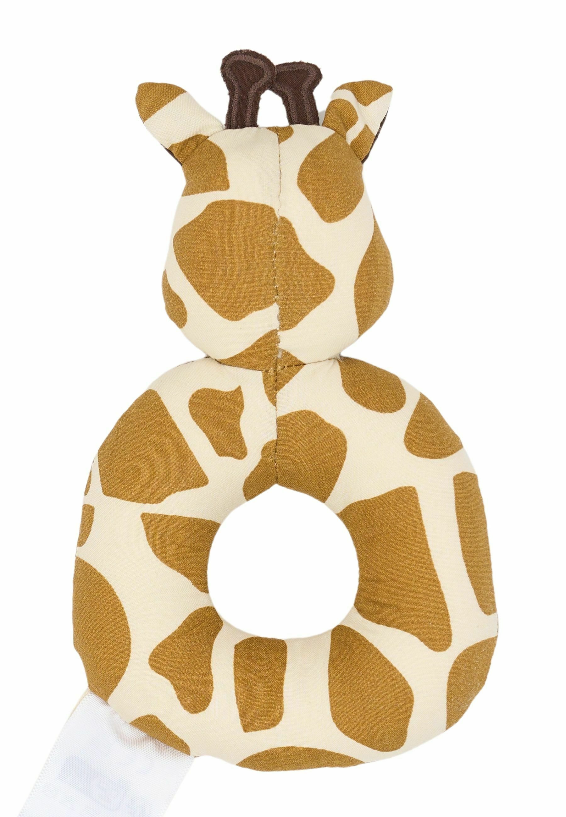 Chocalho Fabelab - Girafa - Brinquedo de pelúcia - pérolas