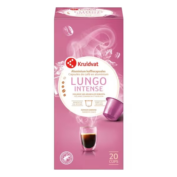 Kruidvat Lungo Intense kavne kapsule<br>20 kosov