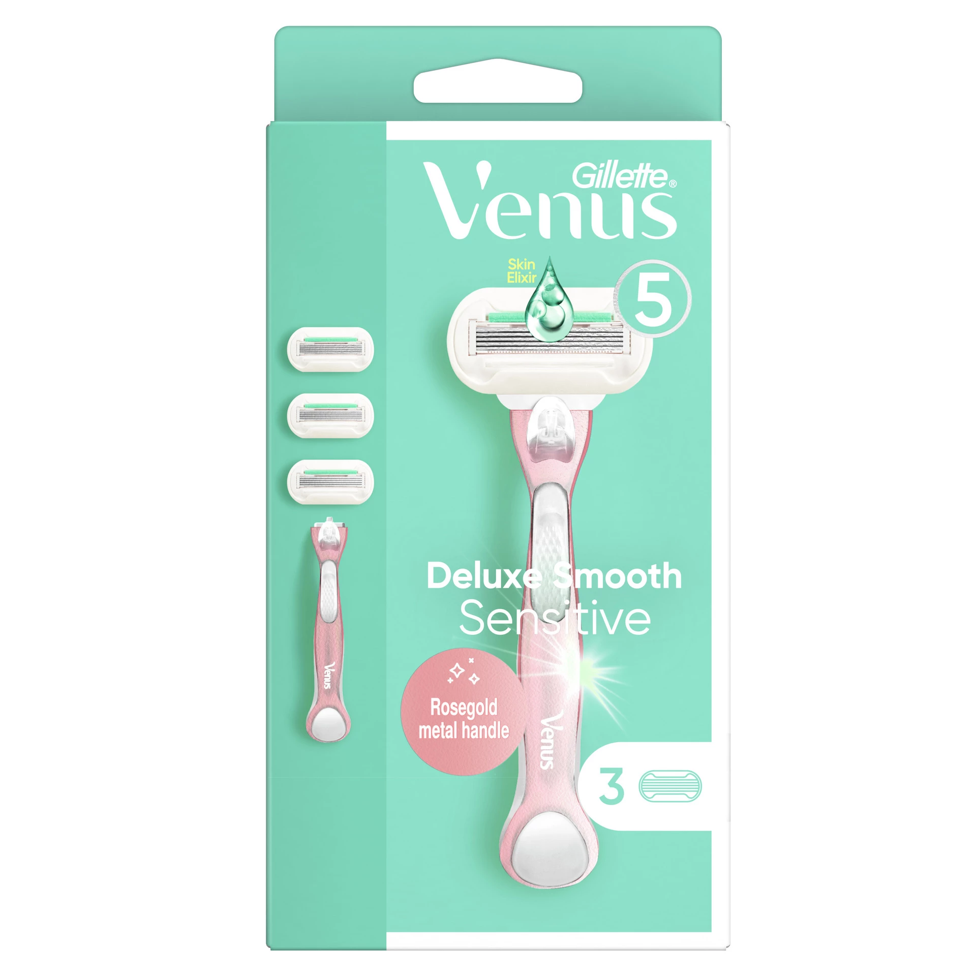 Aparat de ras Deluxe Smooth Sensitive + 2 lame - Venus