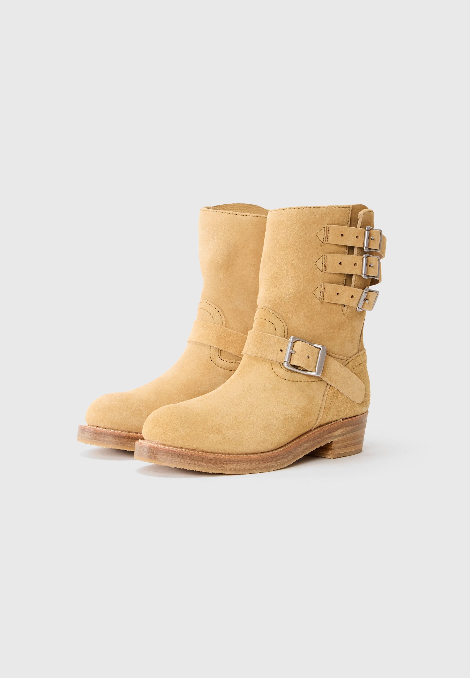 Polo Ralph Lauren Cowboy-/Biker-Stiefelette – Karamell
