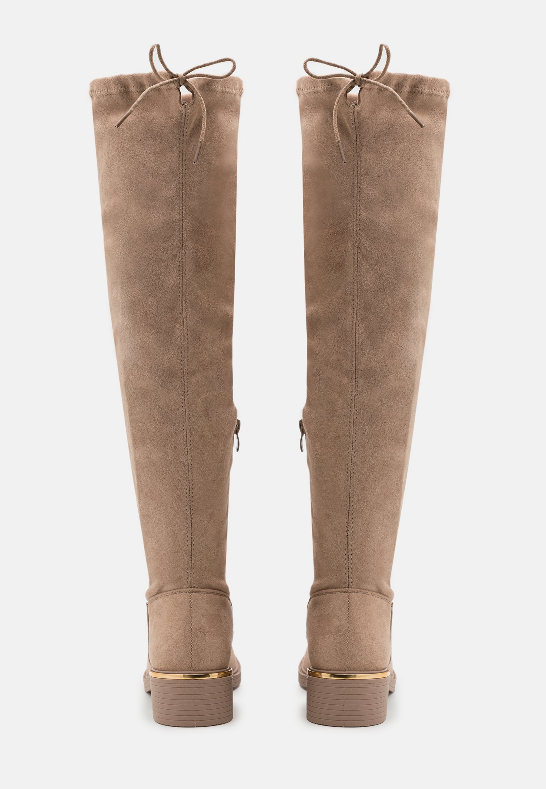 Anna Field overknee laarzen - gemêleerd beige