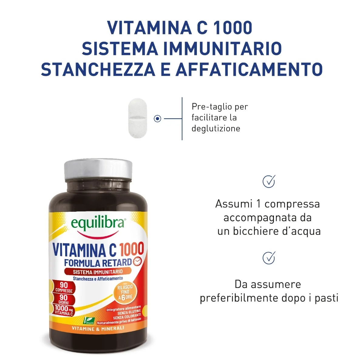 EQUILIBRA Equilibra Vitamine C 1000 90 tabletten Ascorbinezuur