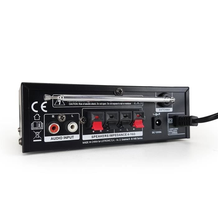 Akoestische luidsprekers - LTC - L766-WA - Mahonie/Hazelnoot - 2x500W - USB/Bluetooth/SD/FM