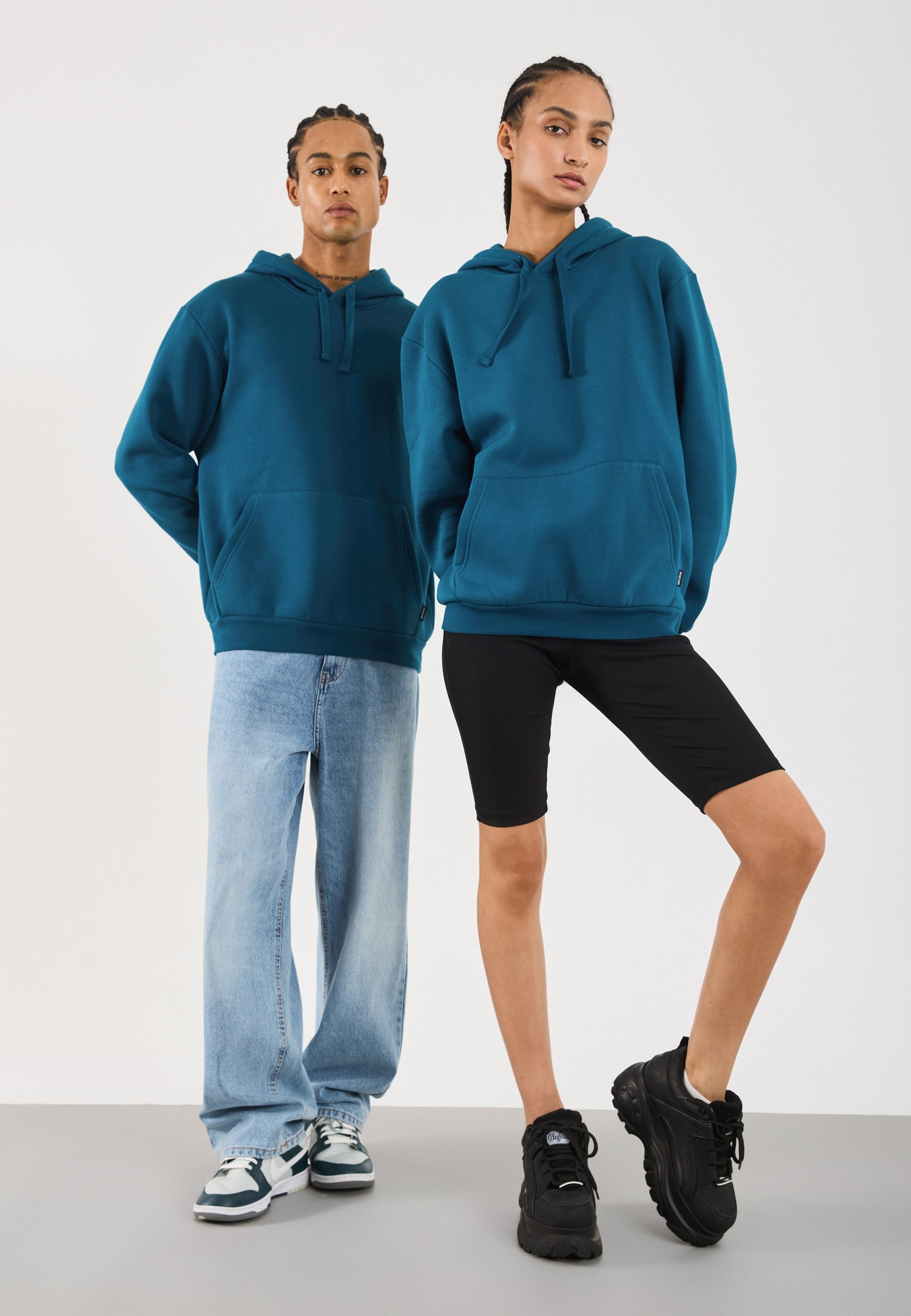 YOURTURN UNISEX - Hoodie - turquoise