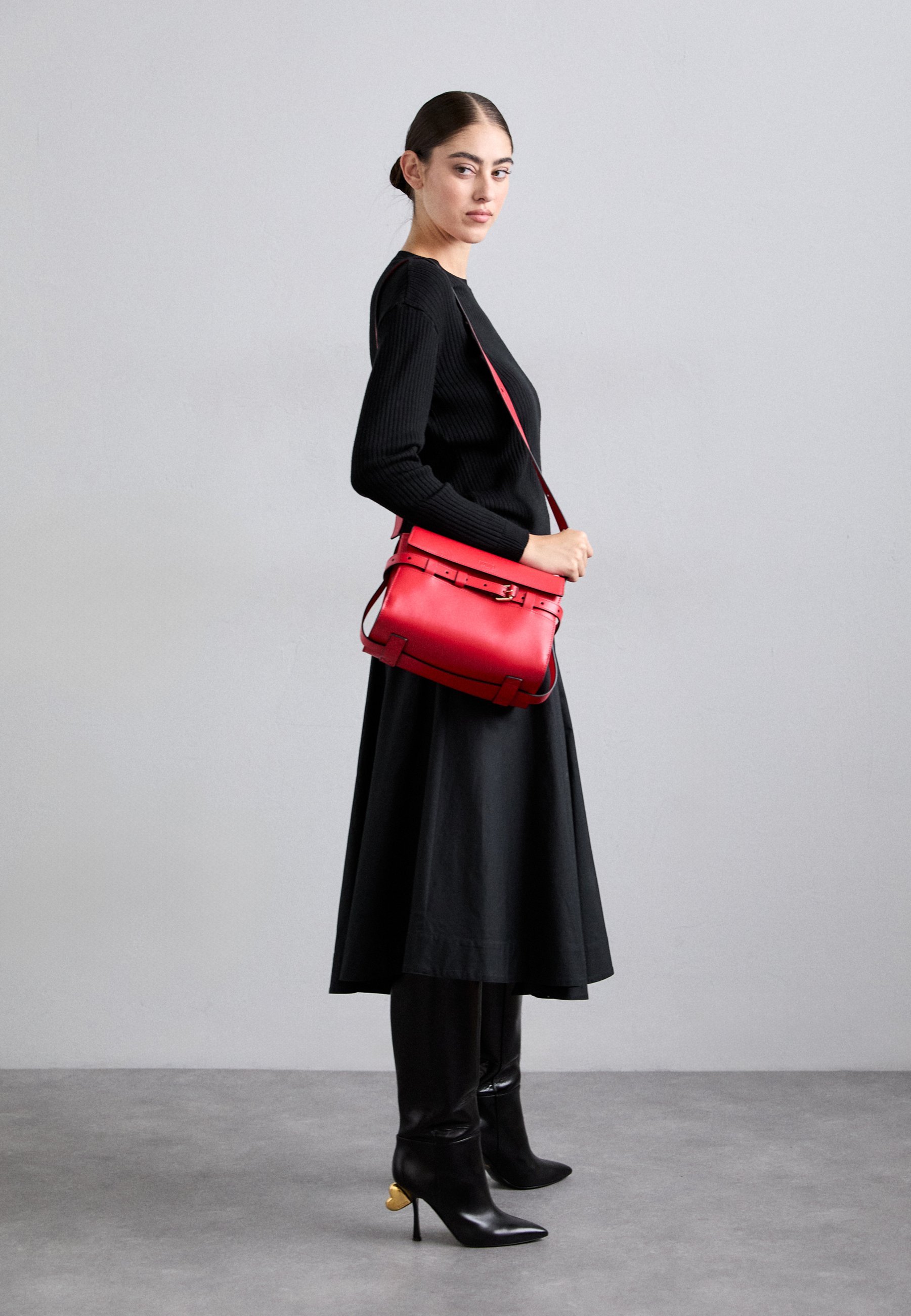 MOSCHINO BORSA - Handbag - fuoco
