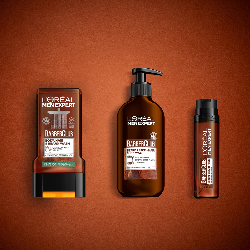 Sprchový gél L'Oréal Paris Men Expert Barber Club na vlasy, bradu a telo mužov