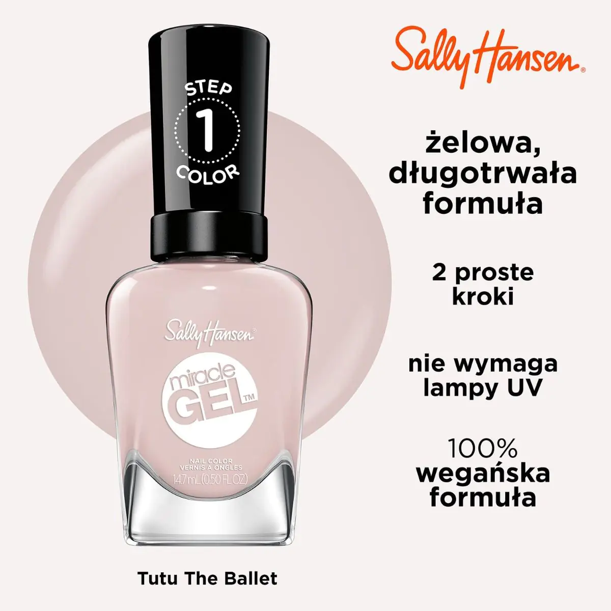 Sally Hansen Miracle Gel Lakier do paznokci, 232