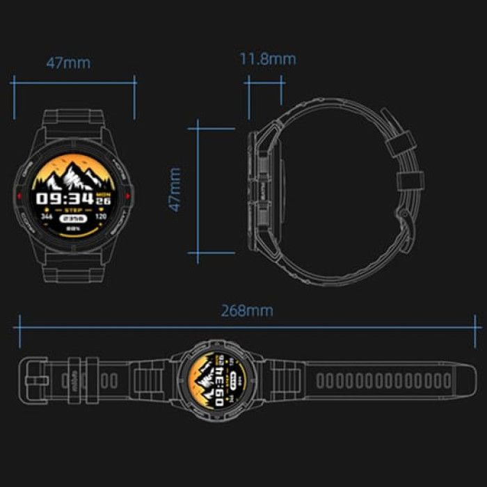Montre Connectée - Xiaomi - Mibro GS Active - 150 Modes Sportifs - GPS - Étanchéité 5 ATM