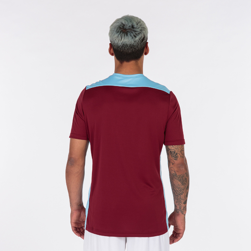  Camiseta Manga Corta Joma Championship Vi Burdeos Celeste