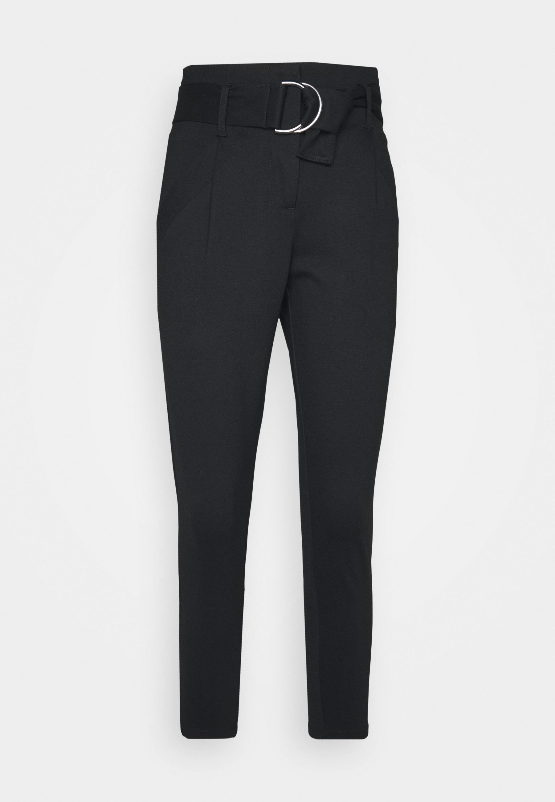 Vero Moda Petite VMBAILEY PAPERBAG BELT PANTS - Pantalon - noir