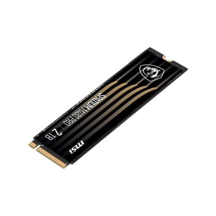 SSD-kiintolevy - MSI - Spatium M480 Pro - 2 TB - PCIe 4.0 NVMe - 7400 MB/s luku, 7000 MB/s kirjoitus