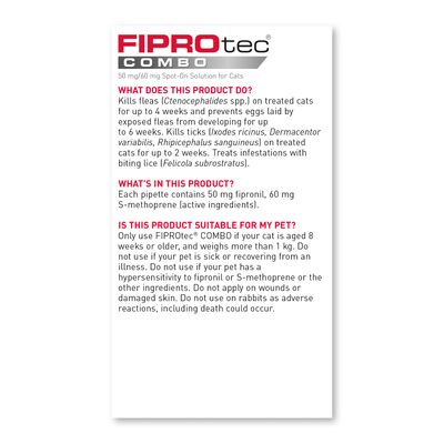 beaphar FIPROtec® COMBO Loppe- og flåtbehandling til katte