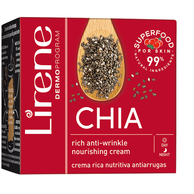 Lirene Chia Rich Anti-rynkekrem med chiaekstrakt 50 ml