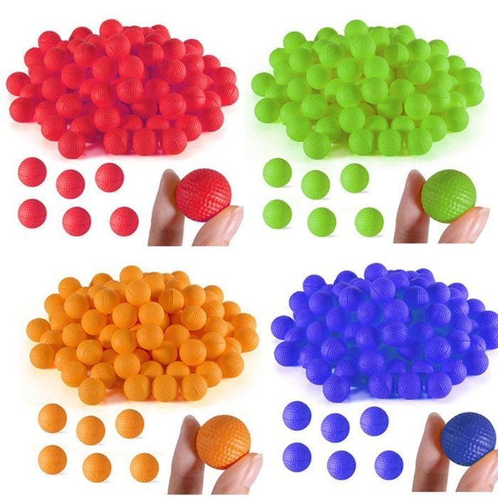 Pack of 50 replacement foam balls for ammunition, children's toys