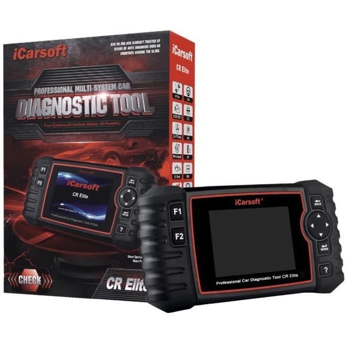 iCarsoft CR Elite - Herramienta de diagnóstico profesional multimarca para automóviles - Diagnóstico