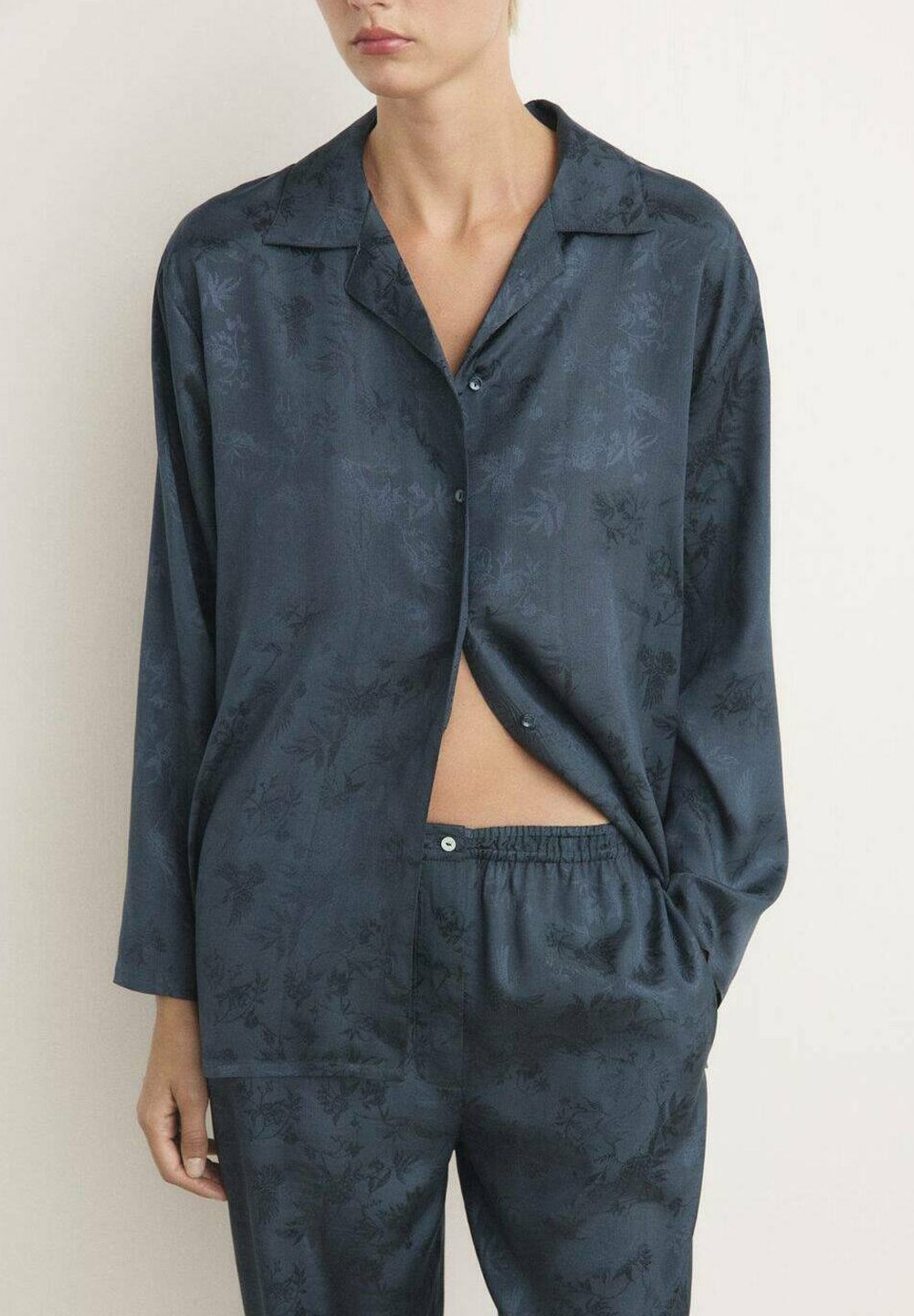 Bas de pyjama Mango - bleu foncé
