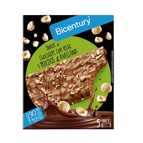 Tejcsokoládés mogyoródarabos snack | 5 darab
