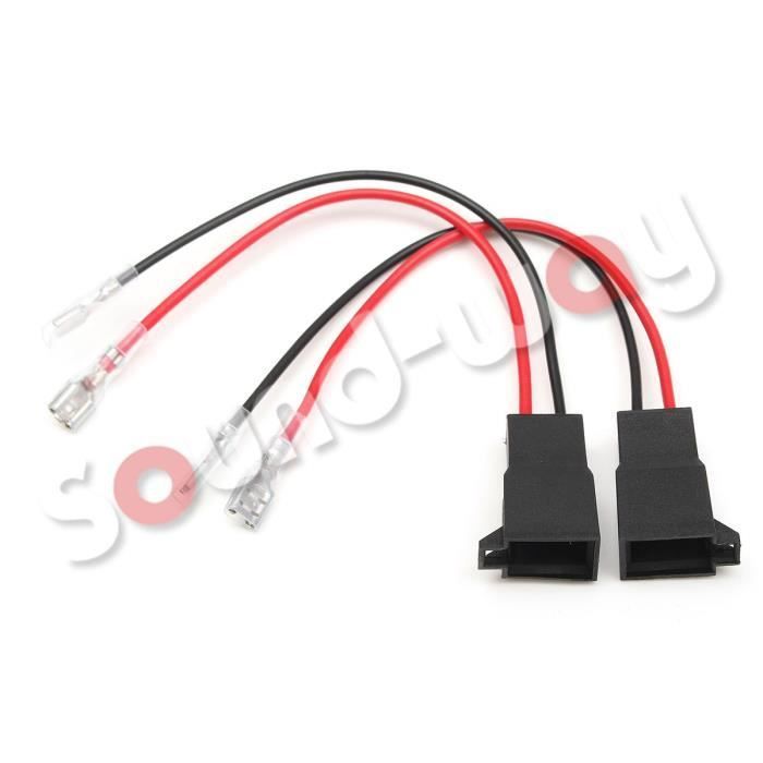 4 X Cables adaptateurs fiche pour enceintes haut-parleurs pour Opel, Renault, Seat AH-2.4