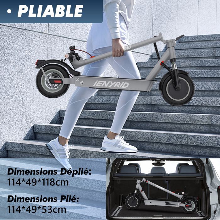 iENYRID M1- Trottinette électrique Pliable - Roues 10