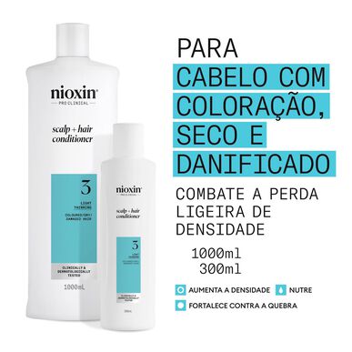 Nioxin Professionals Scalp 3 vlasový kondicionér pro poškozené, suché a barvené vlasy 300ml