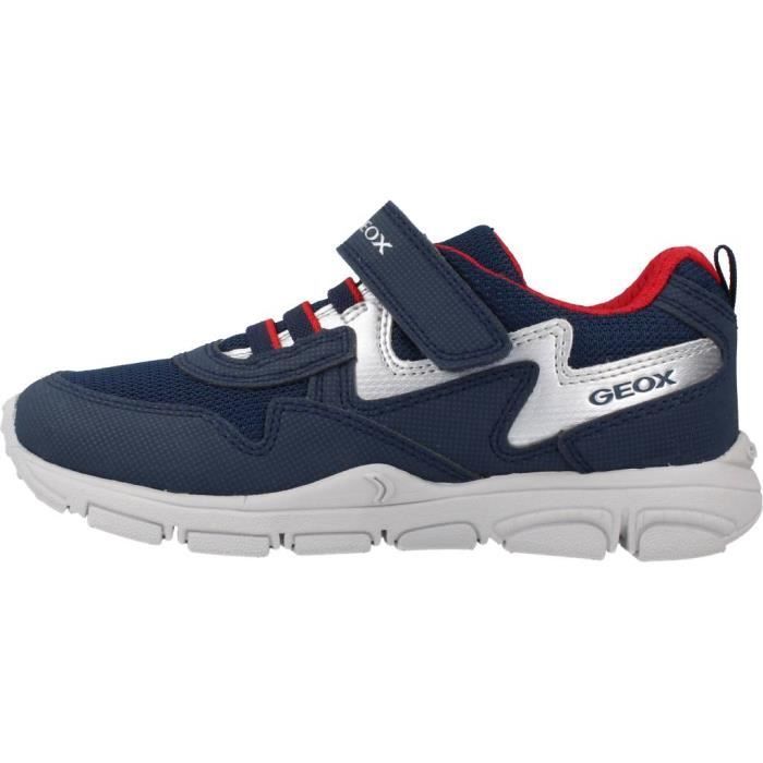 Geox J Torque J267NA Navy Sneakers - Jungen - Kinder - Blau - Synthetik - Schnürsenkel