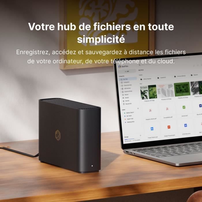 Servidor NAS - SYNOLOGY - BST150-4T – BeeStation 4TB - Backup simultâneo de arquivos do Windows e fotos do iOS/Android